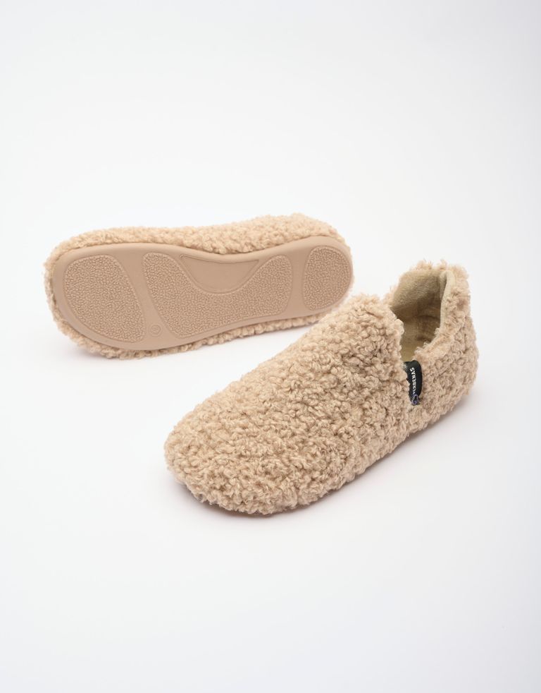 נעלי גברים - Verbenas - נעלי בית EKKO CURLY - חום בהיר2