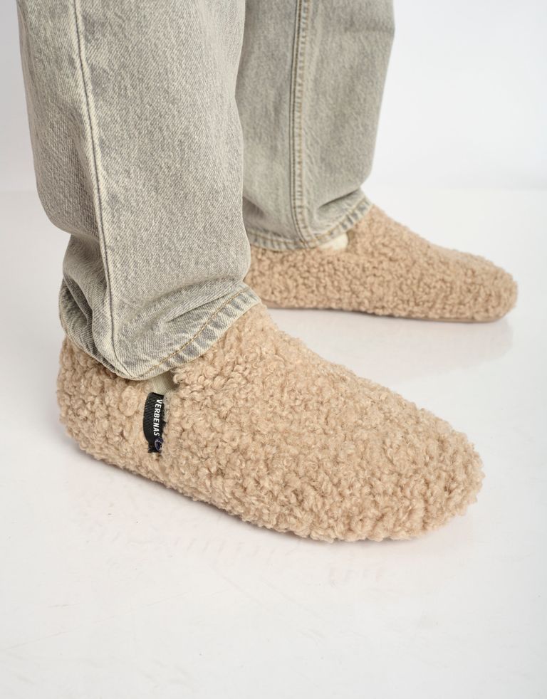 נעלי גברים - Verbenas - נעלי בית EKKO CURLY - חום בהיר4