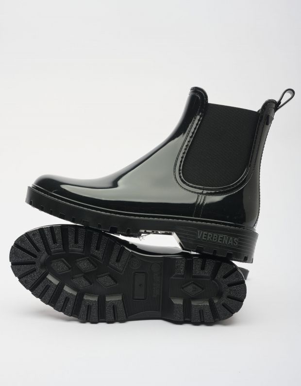 נעלי נשים - Verbenas - מגפוני גומי GAUDI לק - שחור