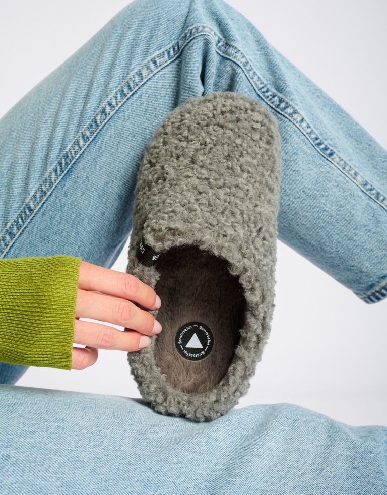 נעלי נשים - Verbenas - נעלי בית YORK CURLY - אפור