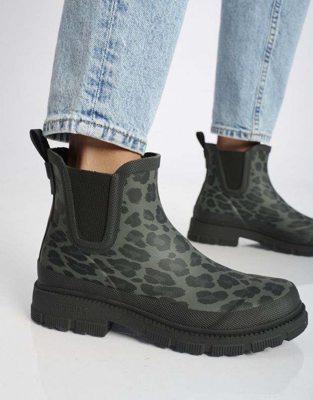 נעלי נשים - Verbenas - מגפוני גומי מנומרות LUA - אפור