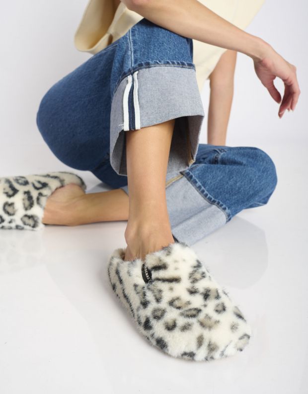 נעלי נשים - Verbenas - נעלי בית מנומרות YORK FUR - אופוויט