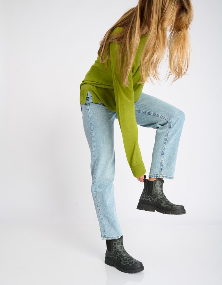 נעלי נשים - Verbenas - מגפוני גומי מנומרות LUA - אפור2