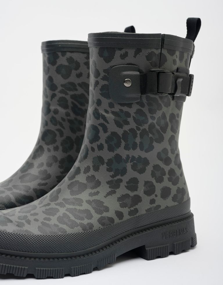 נעלי נשים - Verbenas - מגפי גומי LINA - אפור   שחור