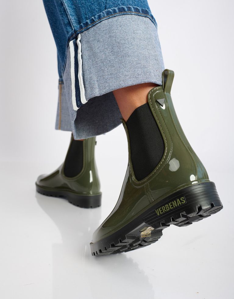 נעלי נשים - Verbenas - מגפוני גומי GAUDI לק - חאקי4