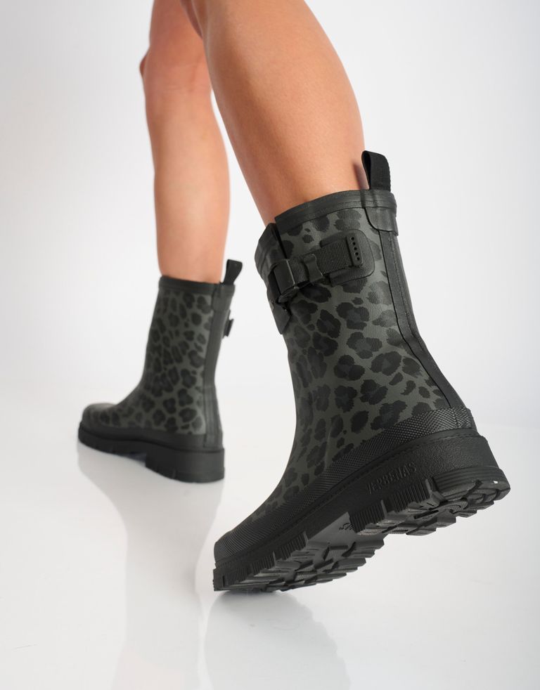 נעלי נשים - Verbenas - מגפי גומי LINA - אפור   שחור4