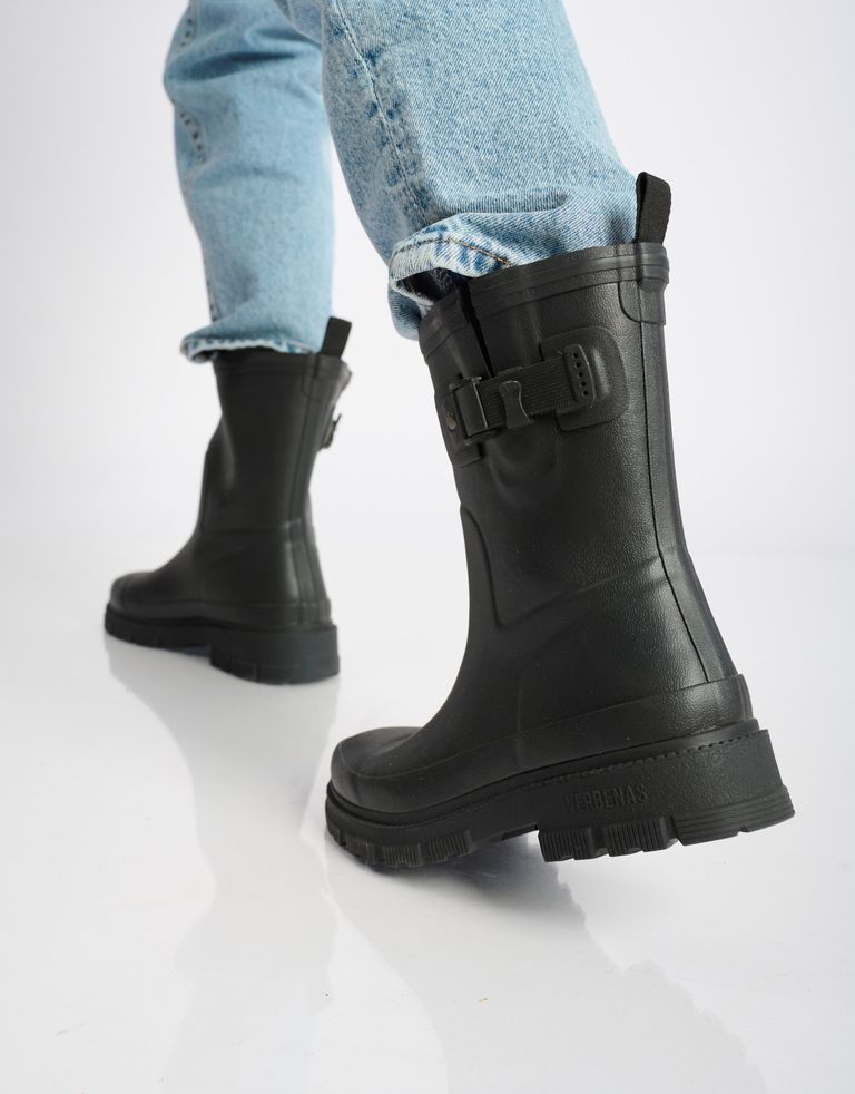 נעלי נשים - Verbenas - מגפי גומי LINA - שחור4