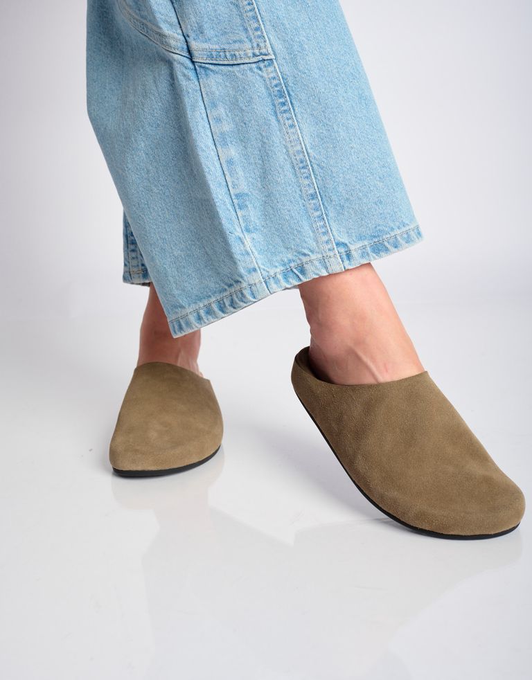 נעלי נשים - Jeffrey Campbell - כפכפי זמש CONTENT - אפור חום3