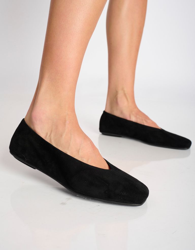 נעלי נשים - Jeffrey Campbell - נעלי סירה שטוחות FATHOM - שחור2