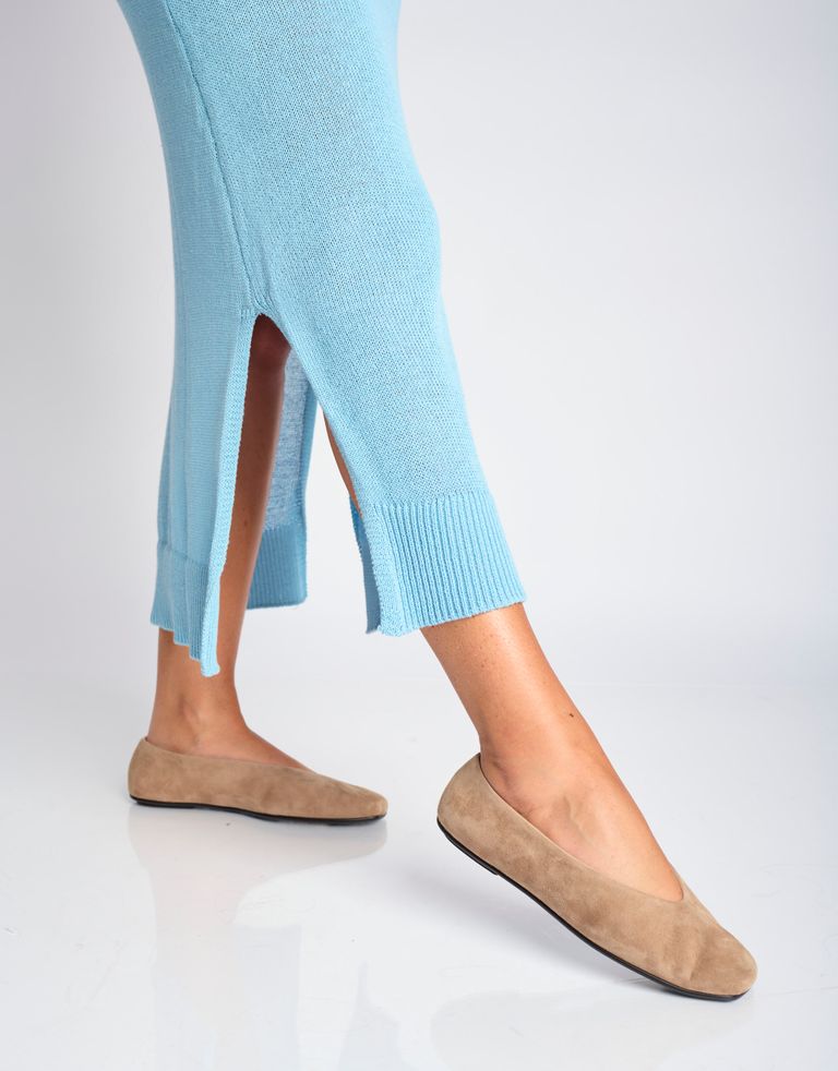 נעלי נשים - Jeffrey Campbell - נעלי סירה שטוחות FATHOM - בז'3