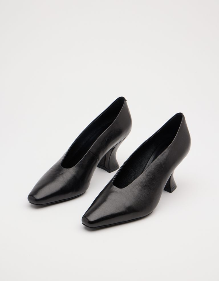 נעלי נשים - Jeffrey Campbell - נעלי סירה מעור HINTS - שחור3