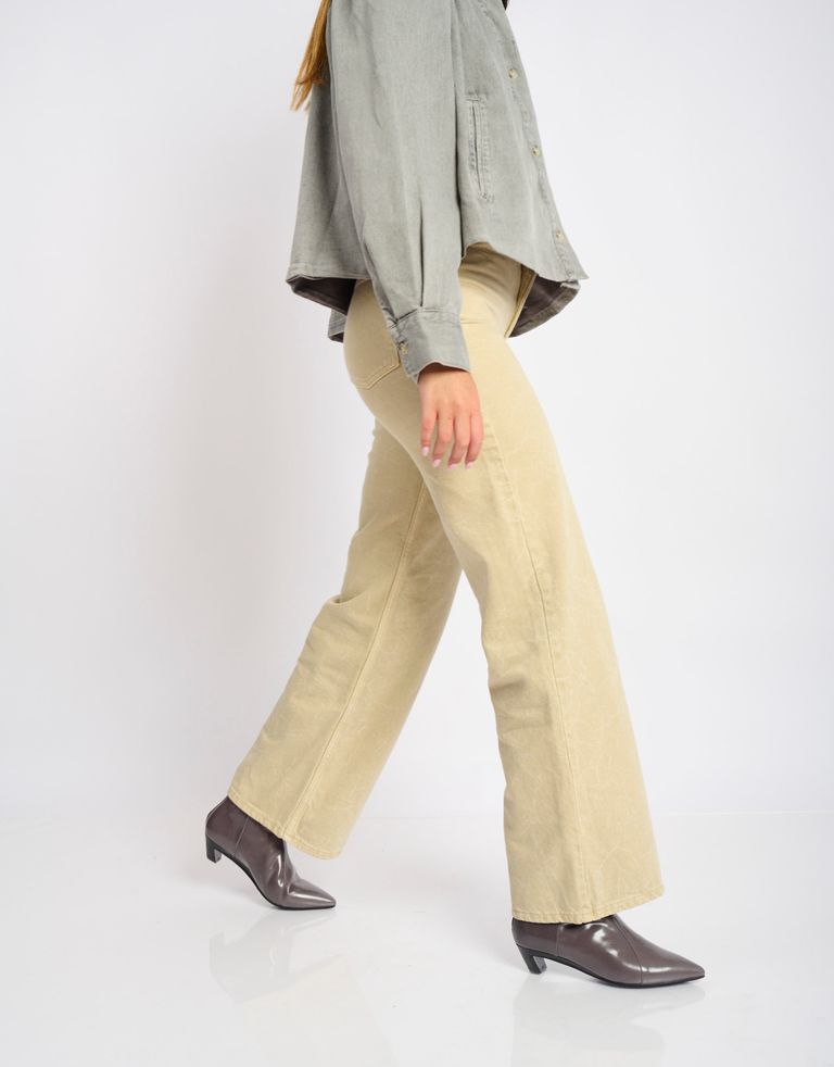 נעלי נשים - Jeffrey Campbell - מגפוני עור MISTRESS - אפור2