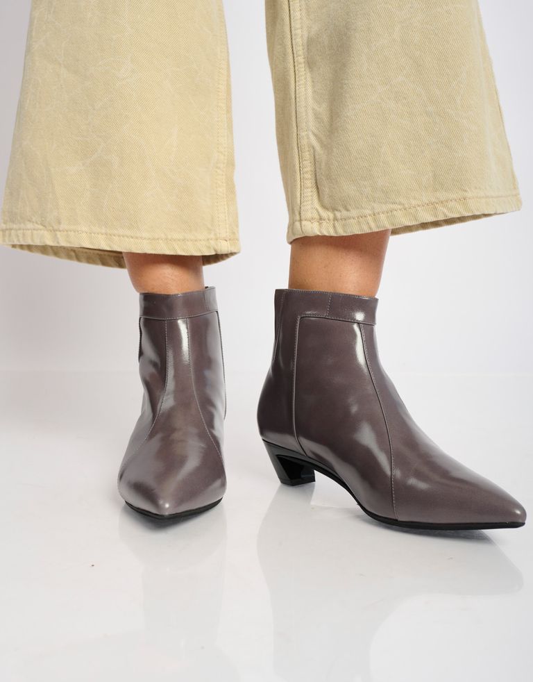 נעלי נשים - Jeffrey Campbell - מגפוני עור MISTRESS - אפור4