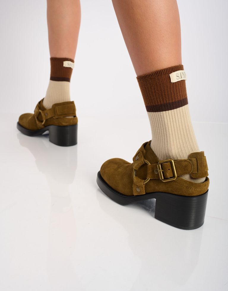 נעלי נשים - Jeffrey Campbell - נעלי זמש REFLECTED - חאקי4