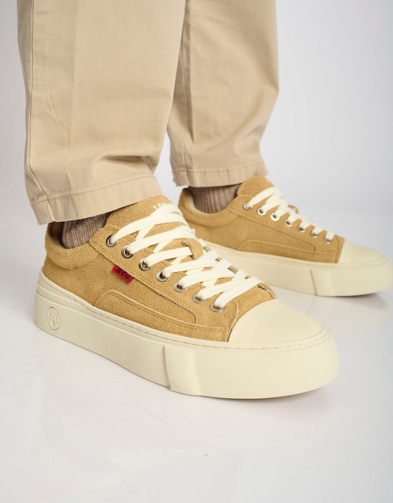 נעלי גברים - Acupuncture - סניקרס מזמש AFC - חום בהיר4