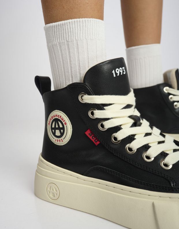 נעלי נשים - Acupuncture - סניקרס גבוהות  AFC - שחור