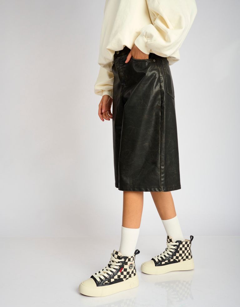 נעלי נשים - Acupuncture - סניקרס גבוהות  AFC - שחור לבן2