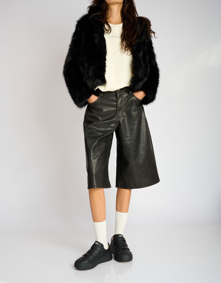 נעלי נשים - Acupuncture - סניקרס דמוי עור AFC STRAP - שחור3