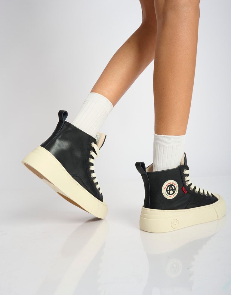 נעלי נשים - Acupuncture - סניקרס גבוהות  AFC - שחור4