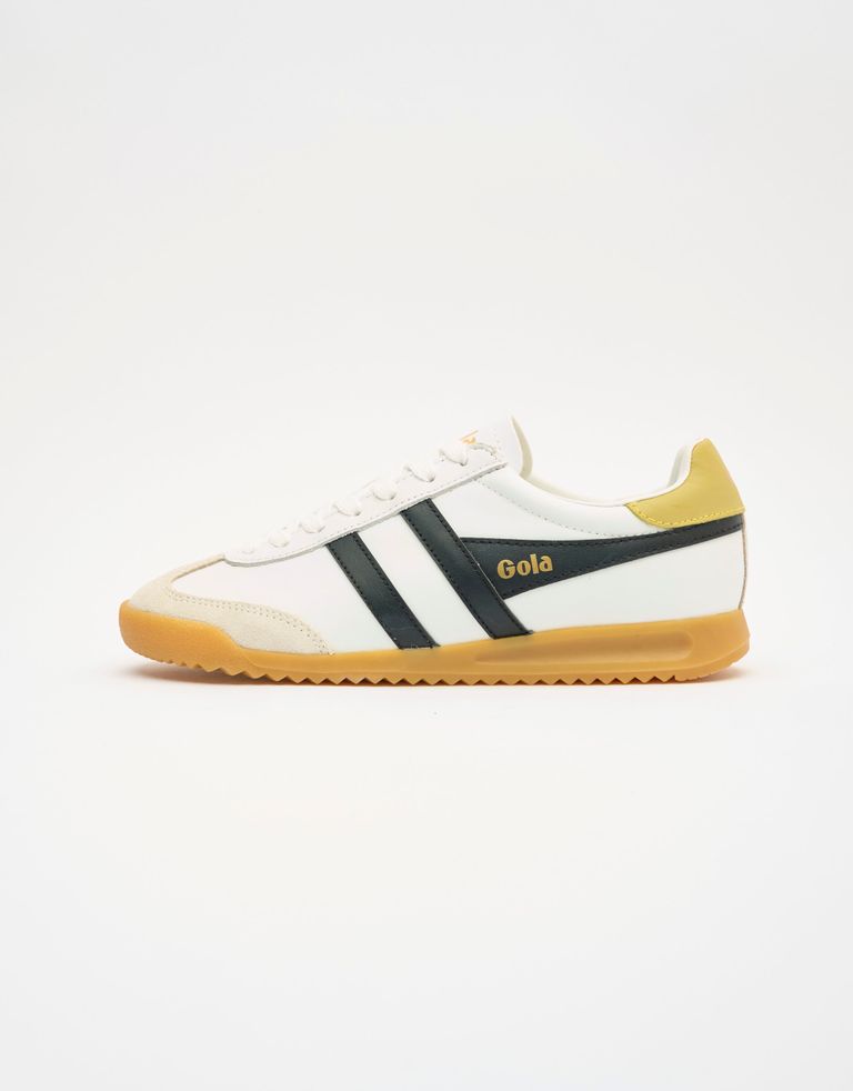 נעלי נשים - Gola - סניקרס עור TORPEDO - לבן   שחור3