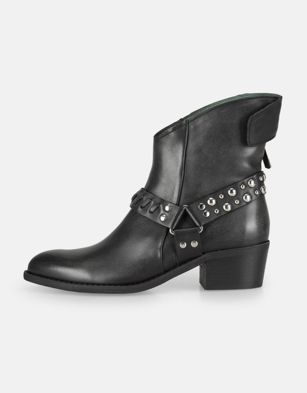 נעלי נשים - Felmini - מגפוני בוקרים וניטים RUBI - שחור מיוחד