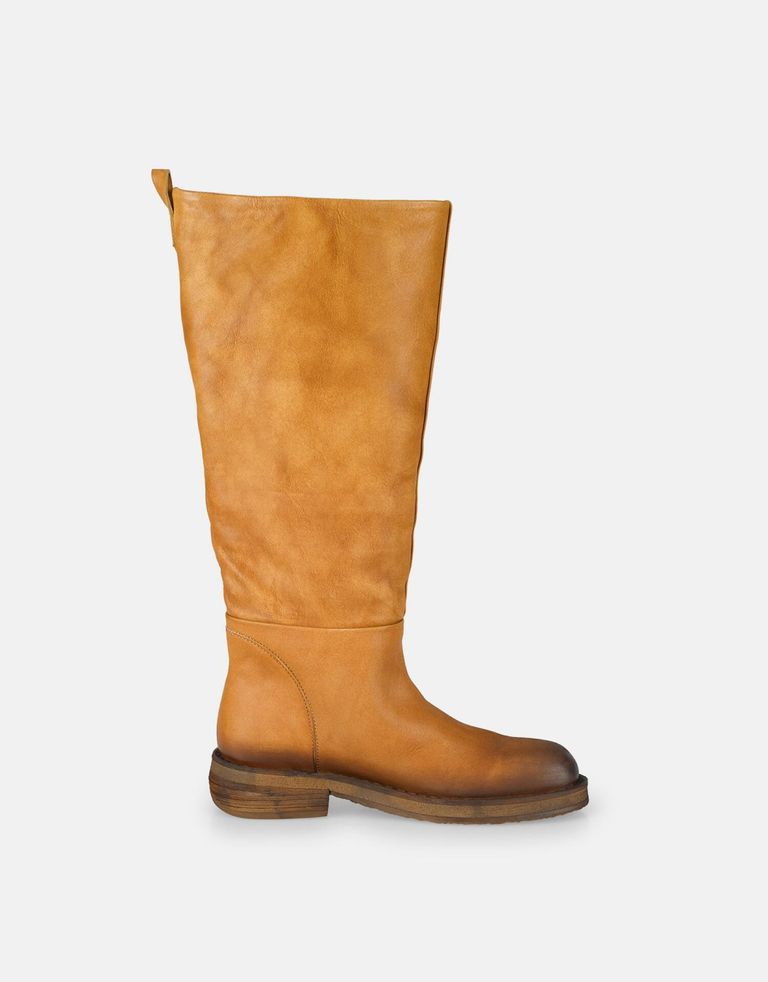 נעלי נשים - Felmini - מגפי עור CATRIN - קאמל1