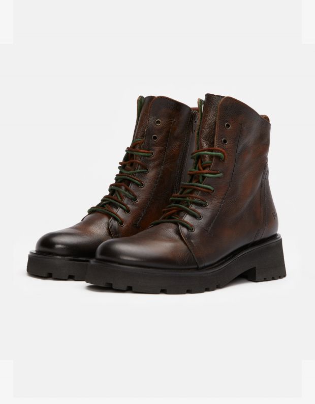 נעלי נשים - Felmini - מגפונים עם שרוכים NADIR - חום