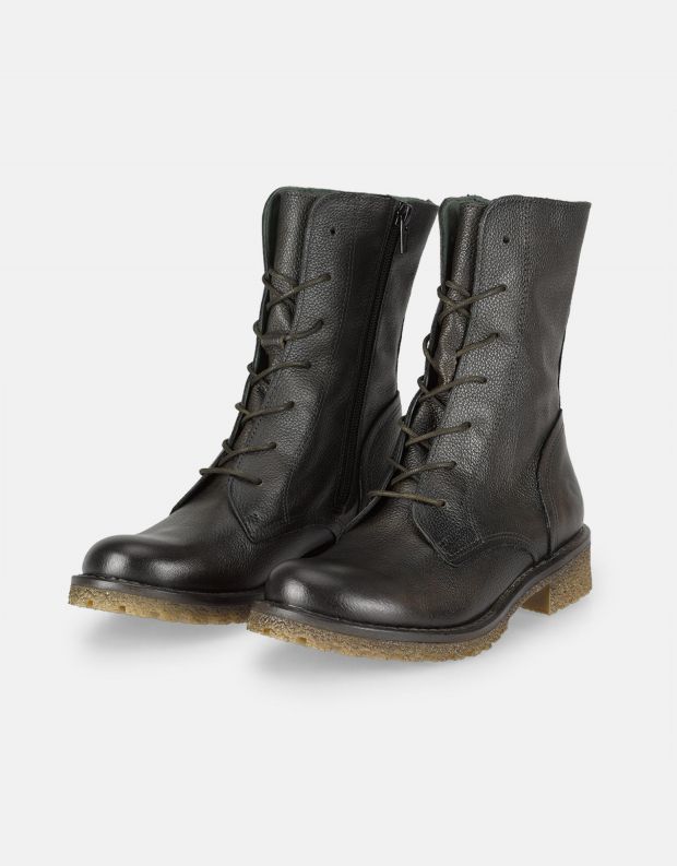 נעלי נשים - Felmini - מגפונים עם שרוכים CASTER - ירוק