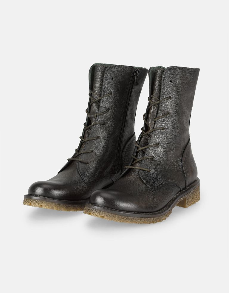 נעלי נשים - Felmini - מגפונים עם שרוכים CASTER - ירוק