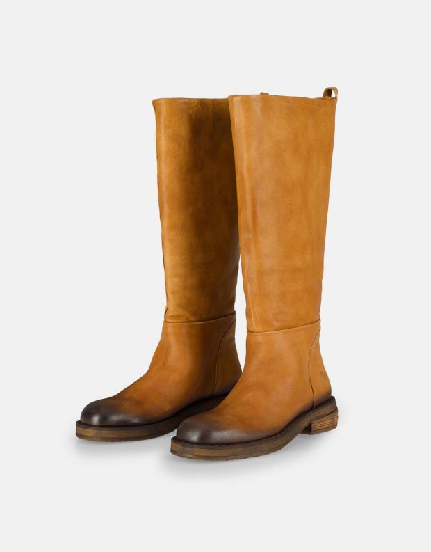 נעלי נשים - Felmini - מגפי עור CATRIN - קאמל