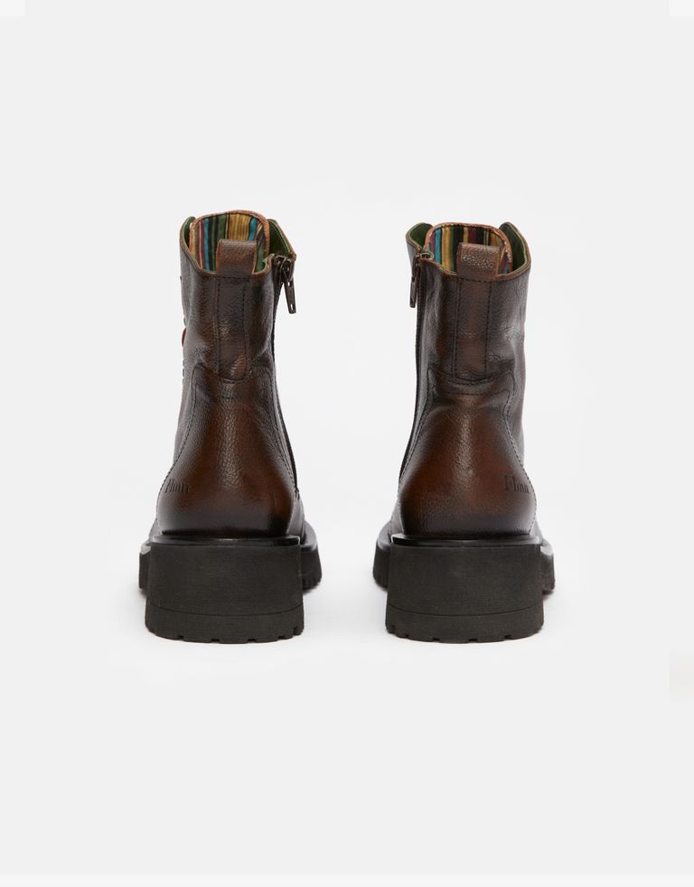 נעלי נשים - Felmini - מגפונים עם שרוכים NADIR - חום4