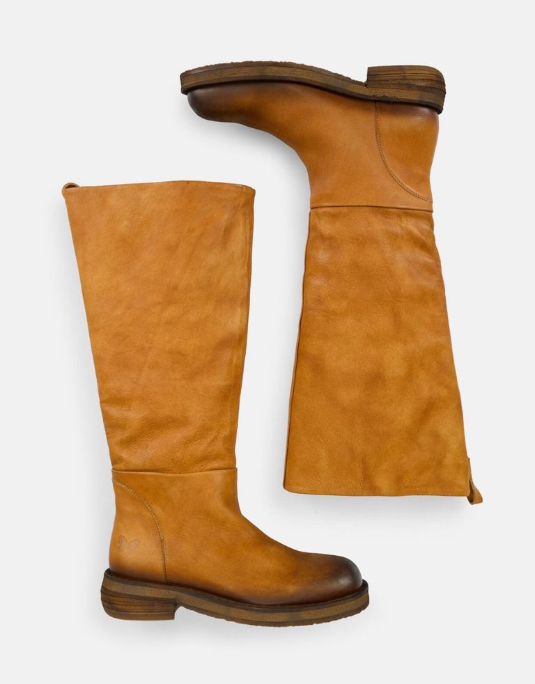 נעלי נשים - Felmini - מגפי עור CATRIN - קאמל3