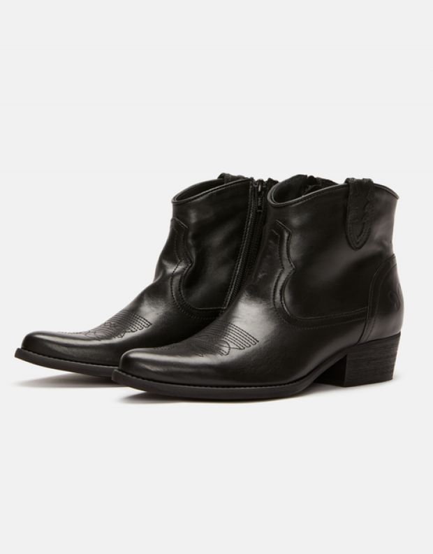 נעלי נשים - Felmini - מגפוני בוקרים WEST - שחור מיוחד