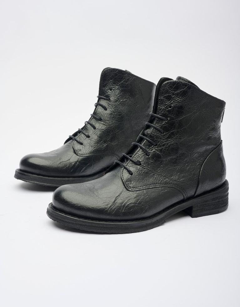 נעלי נשים - Felmini - מגפונים עם שרוכים COOPER - שחור2