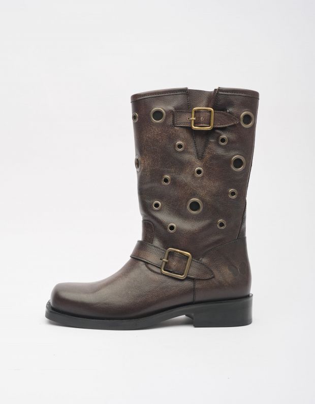 נעלי נשים - Felmini - מגפיים ELMA - חום כהה