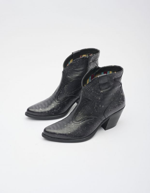 נעלי נשים - Felmini - מגפוני בוקרים  LAREDO - שחור נחש