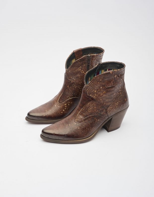 נעלי נשים - Felmini - מגפוני בוקרים  LAREDO - חום נחש