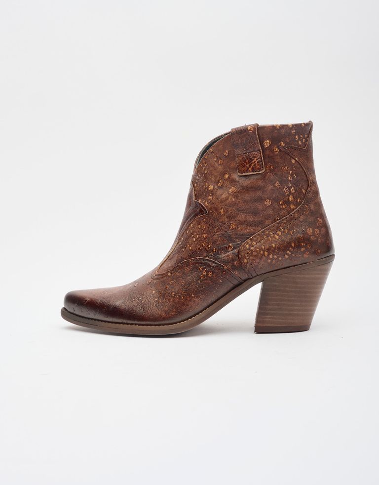 נעלי נשים - Felmini - מגפוני בוקרים  LAREDO - חום נחש2