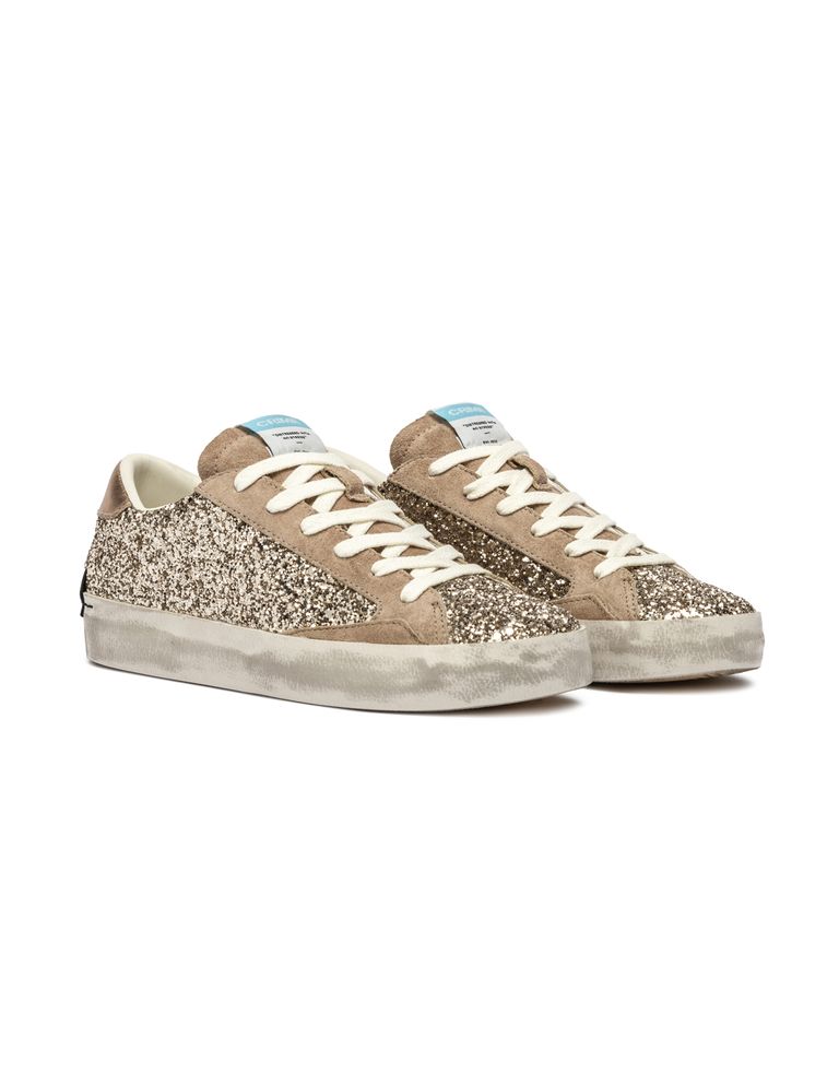 נעלי נשים - Crime London - סניקרס AGNES - בז   זהב2