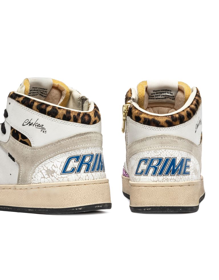 נעלי נשים - Crime London - סניקרס IGGY  גבוהות - לבן3