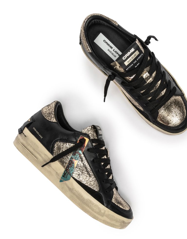 נעלי נשים - Crime London - סניקרס FREYA פלטפורמה - בז'   לבן4