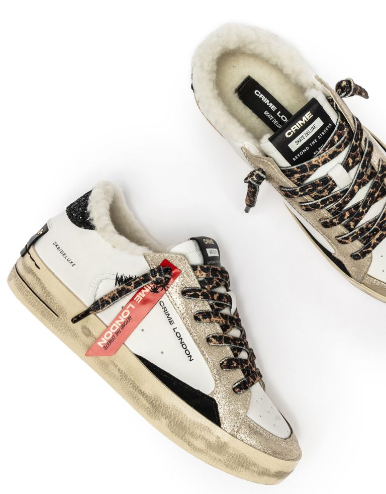 נעלי נשים - Crime London - סניקרס FREYA - לבן3