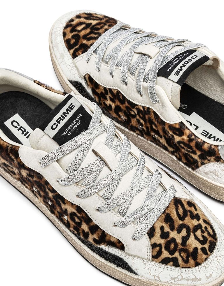 נעלי נשים - Crime London - סניקרס IGGY - נמר4