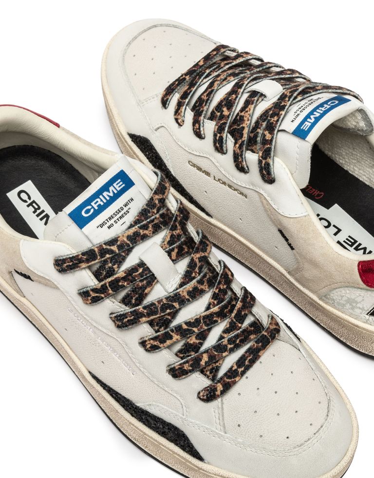 נעלי נשים - Crime London - סניקרס IGGY - לבן4