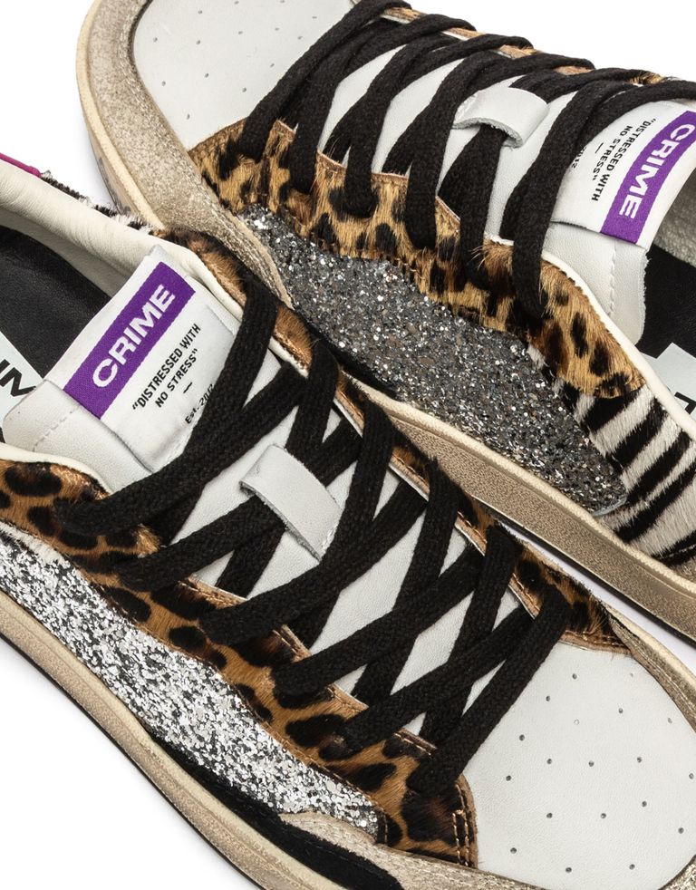 נעלי נשים - Crime London - סניקרס IGGY - זהב כסף4