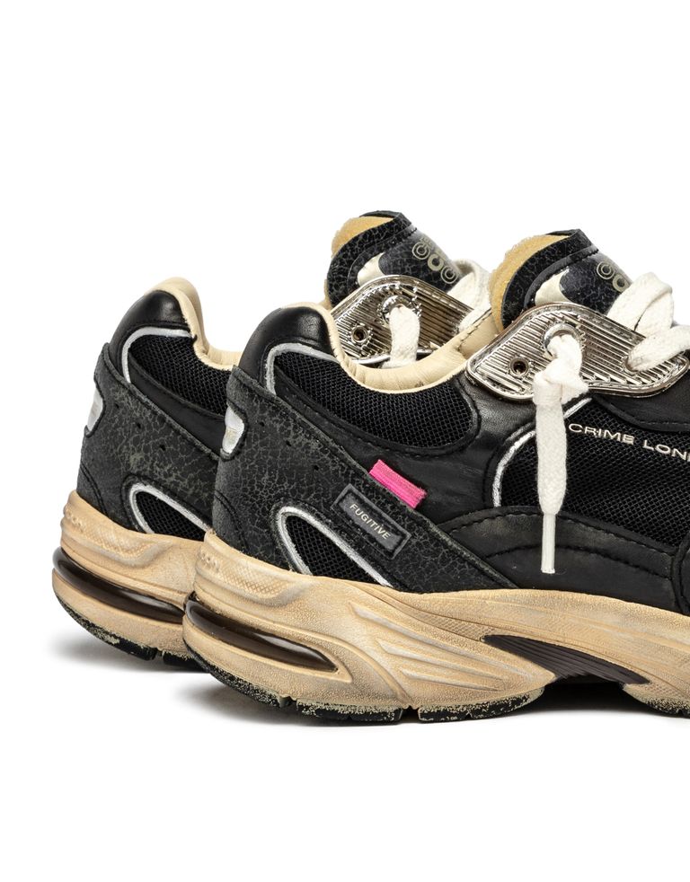 נעלי נשים - Crime London - סניקרס MIA - שחור3