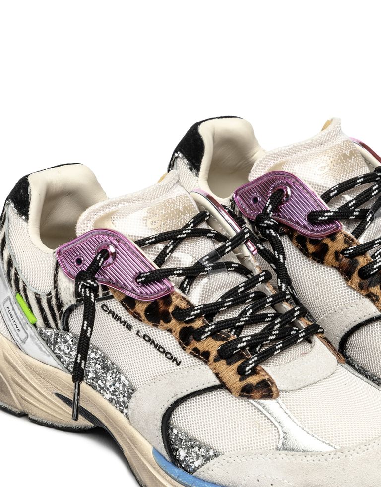 נעלי נשים - Crime London - סניקרס MIA - לבן3