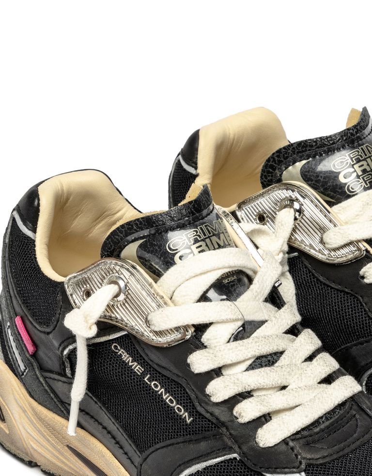 נעלי נשים - Crime London - סניקרס MIA - שחור4