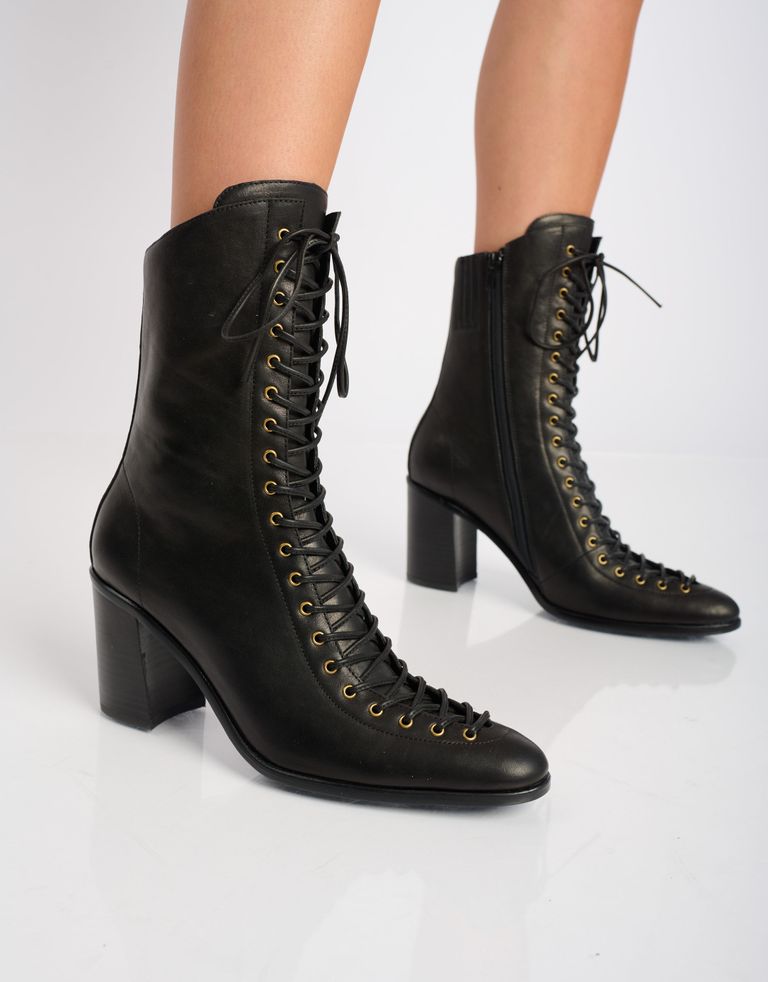 נעלי נשים - Jeffrey Campbell - מגפיים עם עקב ARCHILLE - שחור2