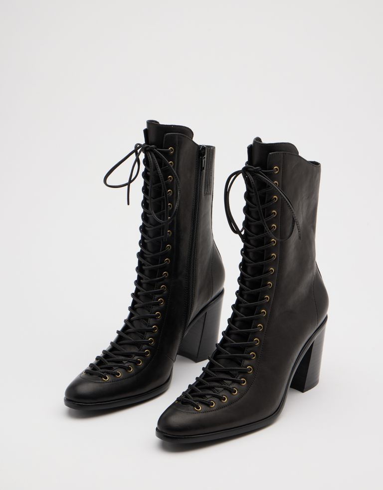 נעלי נשים - Jeffrey Campbell - מגפיים עם עקב ARCHILLE - שחור3